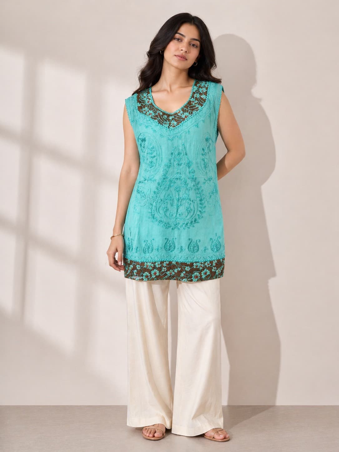 Floral Border Top