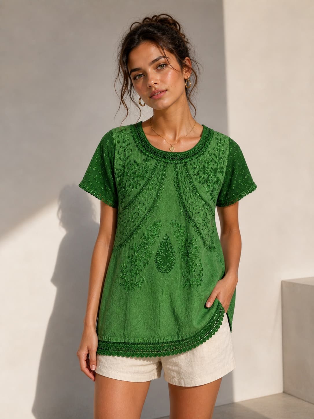 Georgette Sleeves Top